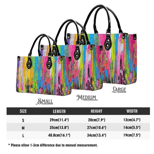 Canvas Riot Purse | Tote Handbag | Top-Grain Leather Handbag | Vegan Leather | Urban Shoulder Bag | Custom Tote Bag