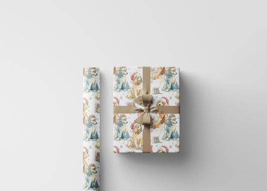 Poodle Gift Wrap Roll with Adorable Dog Print, Wrapping Paper for Pet Lovers, Dog Parents, and Poodle-Themed Celebrations #2
