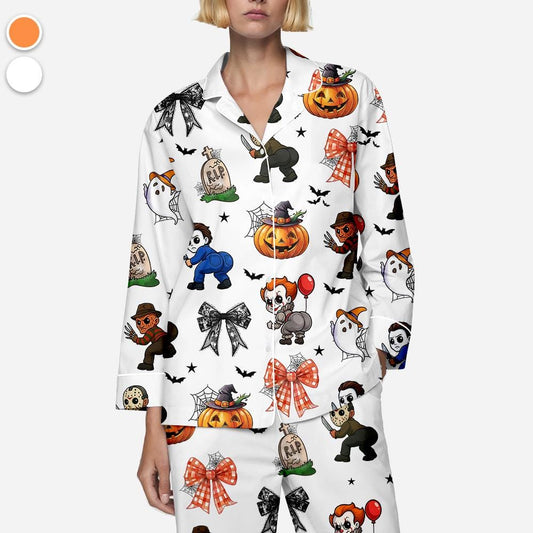 Killers Gonna Kill Pajamas Set, Horror Characters Pjs, Slasher Gift for Horror Fans, Horror Movie Pajama Set, Killers Merch, Halloween Gift