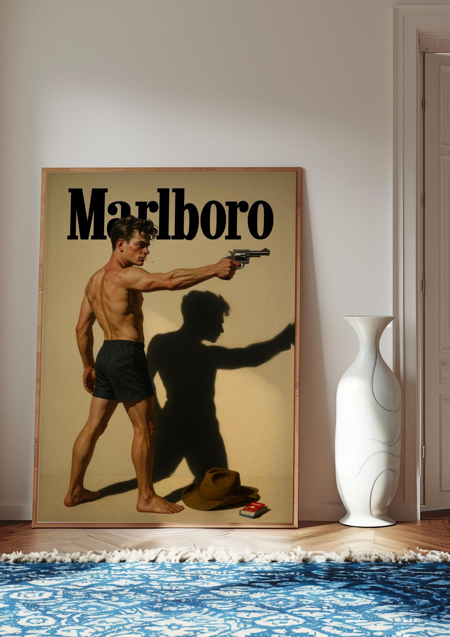 Vintage Cigarette Western Poster Print, Retro Marlboro Print, Tobacco Poster, vintage advertisment, cigarette poster marlboro, cigarette art