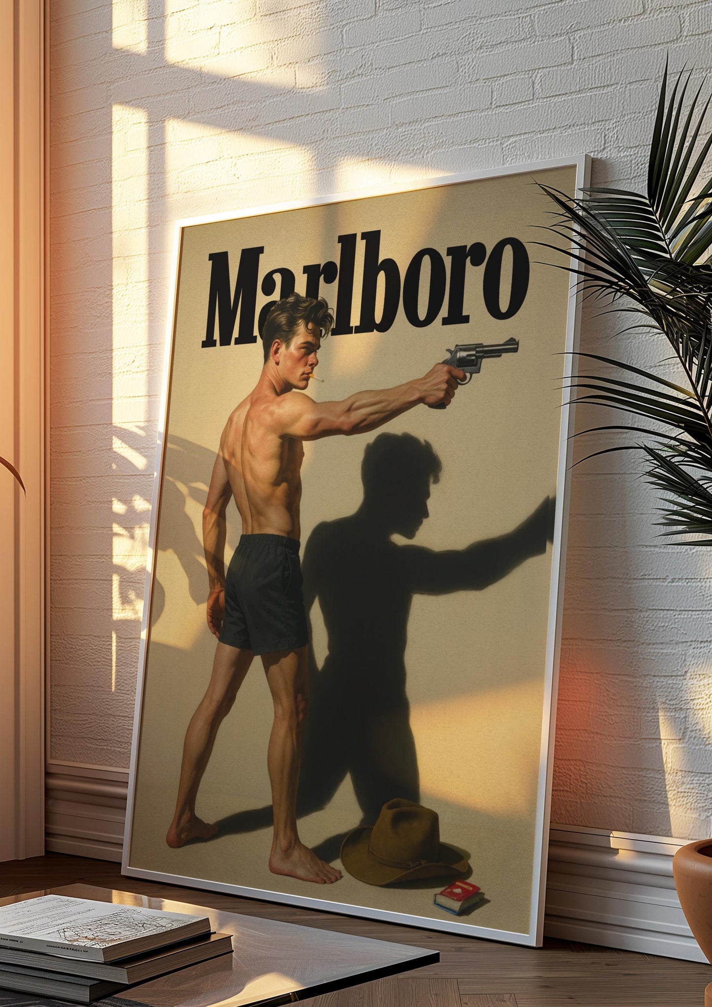 Vintage Cigarette Western Poster Print, Retro Marlboro Print, Tobacco Poster, vintage advertisment, cigarette poster marlboro, cigarette art