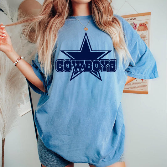 Dallas Football Comfort Colors T-Shirt, Retro Dallas Team Shirt, American Football Shirt, Game Day T-Shirt, Football Lover Shirt, Dallas Fan