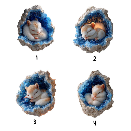 Personalized Squirrel 2D Flat Ornament, Squirrel Rearview Mirror Car Accessories, Squirrel Christmas Ornament, Xmas Gift for Squirrel Lovers