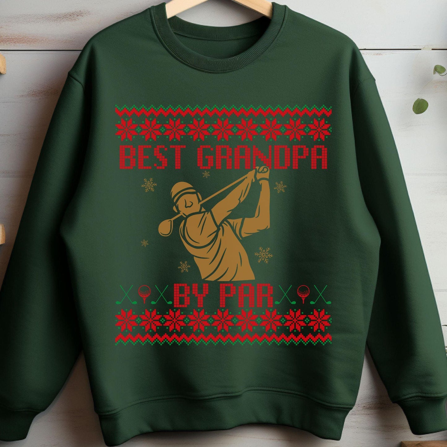 Best Grandpa by Par Golf Gifts for Men Gift for Golfer Dad Golf Ugly Secret Santa Gift Ideas Ugly Party Golf Lover Gift
