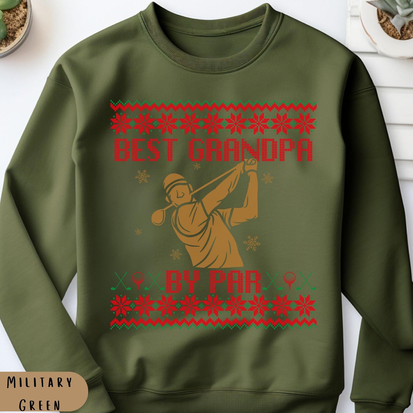 Best Grandpa by Par Golf Gifts for Men Gift for Golfer Dad Golf Ugly Secret Santa Gift Ideas Ugly Party Golf Lover Gift