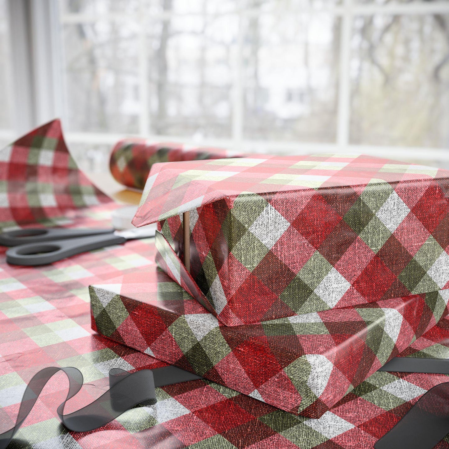 Christmas Plaid Gift Wrap Wrapping Paper Holiday Gift Wrap Tartan Gift Wrap Elegant Christmas Gift Wrap Christmas Wrapping Paper Holiday