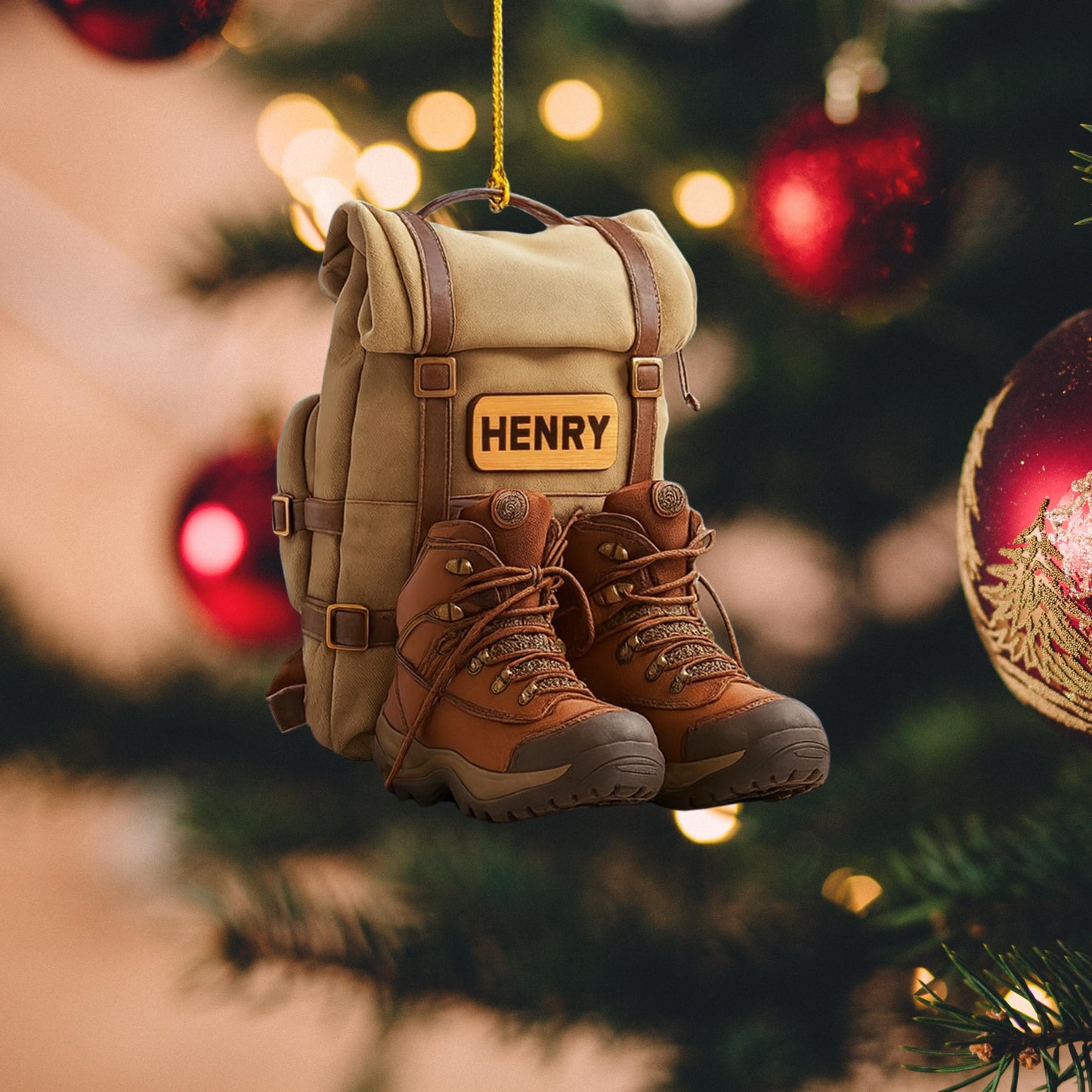 Personalized Hiking Christmas Ornament: Custom Camping Lover Haing Christmas  Tree Decor, Christmas Gift For Hiking Club