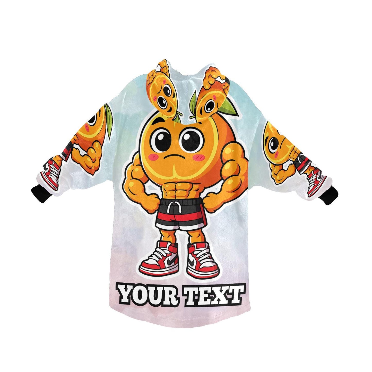 U Din Din DinDin Dun Ma Din Din Din Dun Kids Hoodie Blanket Hooded Blankets Brainrot Personalized Gift Brainrots