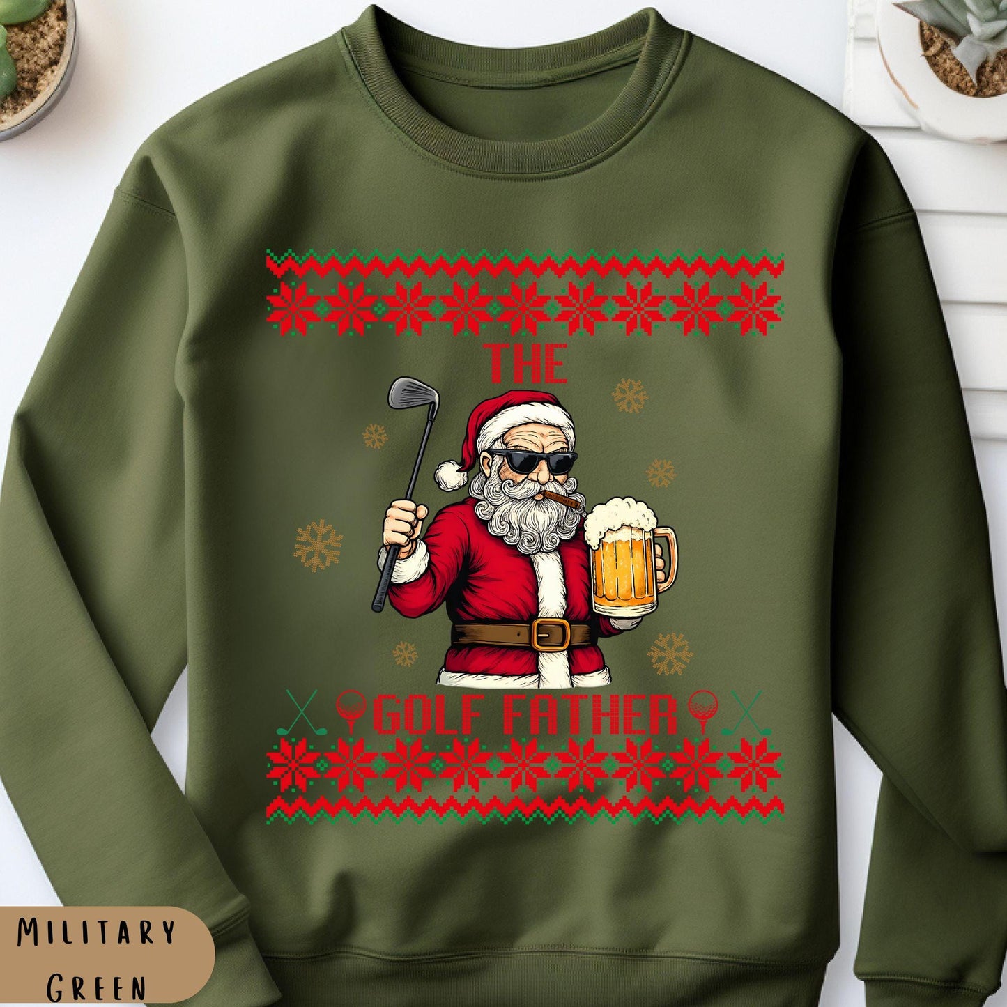 Best Golf Gifts for Men Santa Claus Golfing Gift for Golfer Dad Golf Ugly Secret Santa Gift Ideas Ugly Party