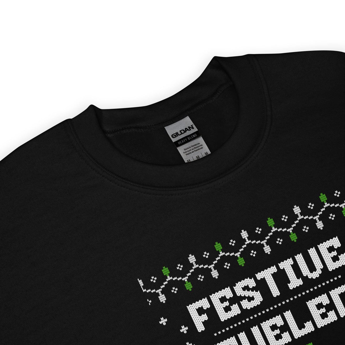 Festive Fueled By Beer Funny Ugly Christmas Jumper | Boozy Drinking | Humorous Knit Xmas Party Holiday Gift