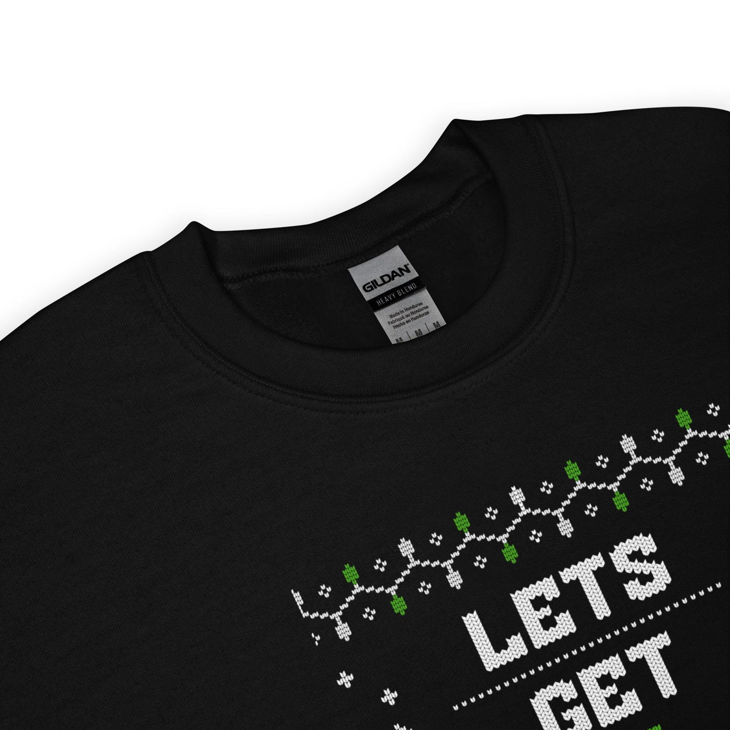 Let’s Get Elfed Up Funny Ugly Christmas Jumper | Festive Drinking Knitwear | Humorous Elf Party Holiday Gift