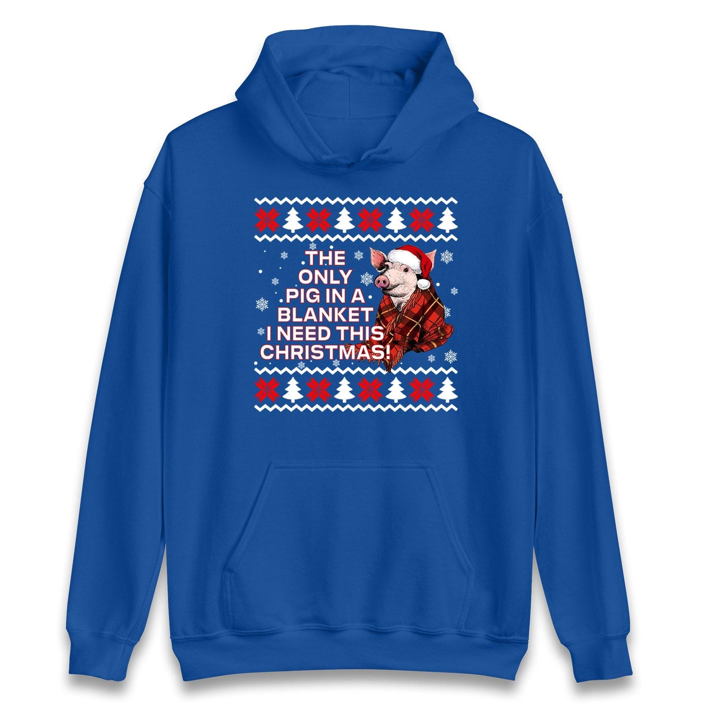 The Only Pig In Blanket I Need This Christmas Jumper, Xmas Funny Hoodie, Adult Humour Christmas T Shirt