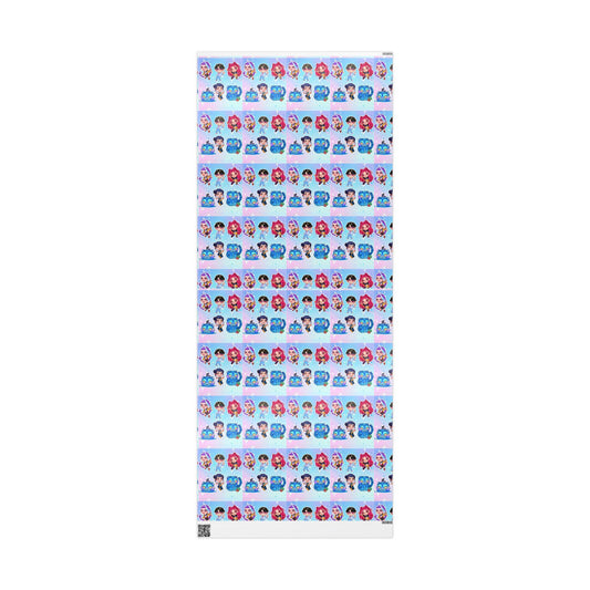 Kpop Demon Hunters | Huntrix and Derpy | Christmas Wrapping Papers, Tiger Design, Holiday Gift Wrap, Gift Wrap, Derpy Tiger Gift Wrap