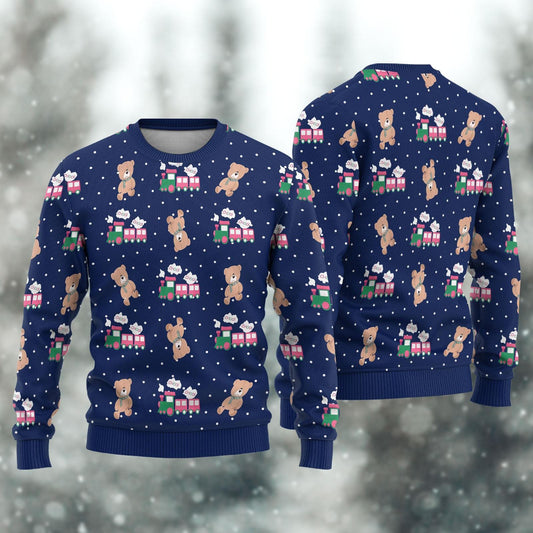 Rumi Choo Choo Christmas Ugly Sweater, Rumi Bears Women Sweater, Kpop Anime Men Sweater, Fun Animals Holiday Sweater, Christmas Gift