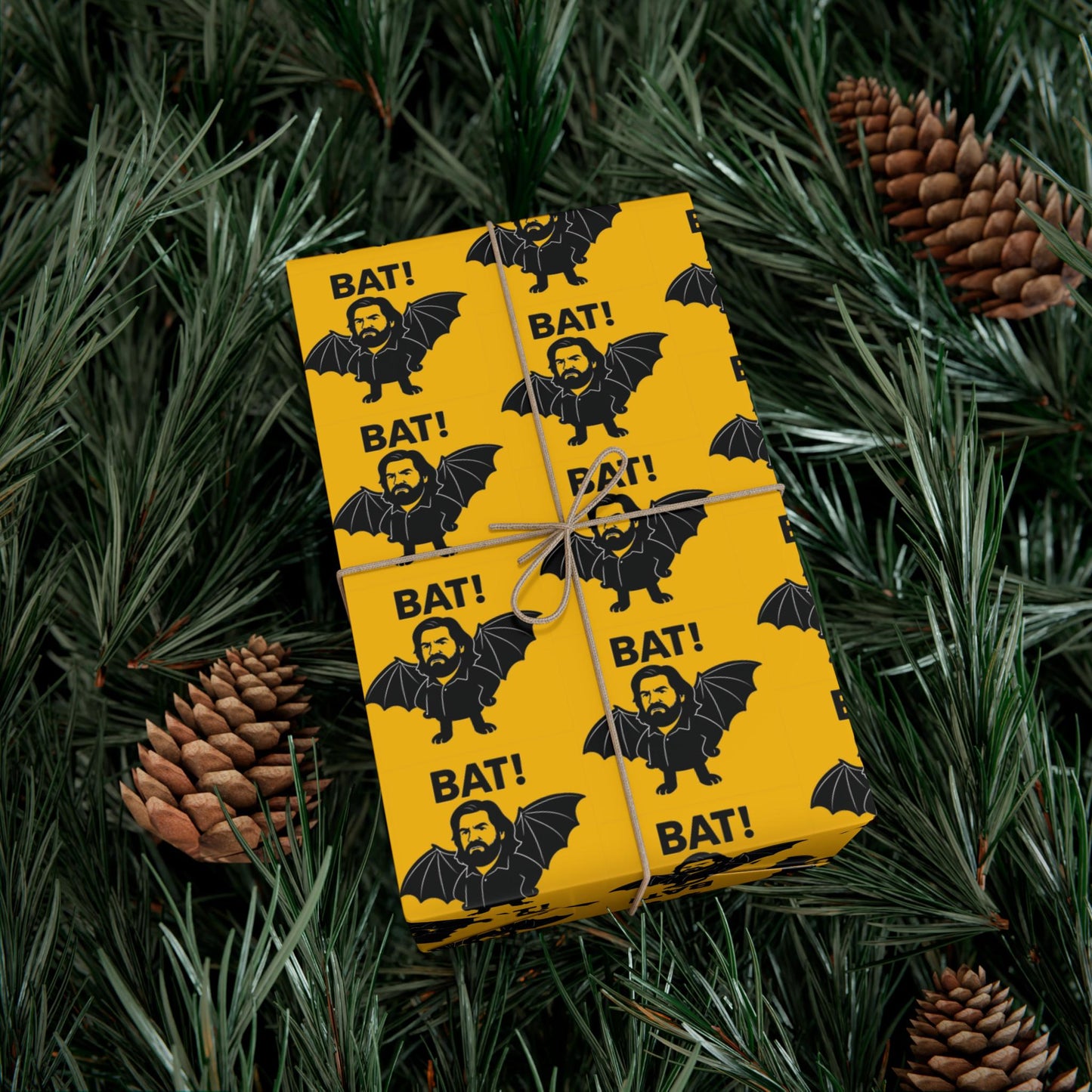 Wrapping Paper, Lazlo What We Do In The Shadows Quote BAT! Gift Wrap Papers, Funny Gift Wrap, Halloween Wrapping Paper, Pop Culture Gift