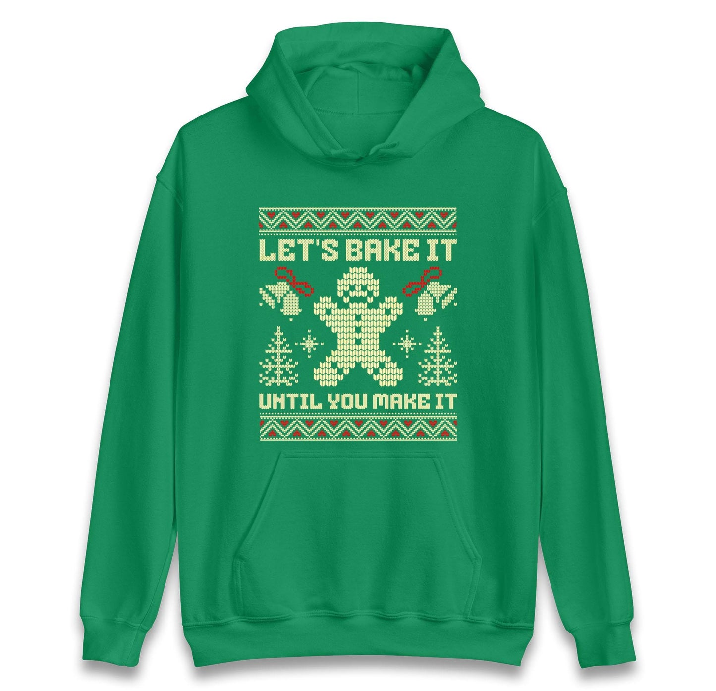Funny Ugly Christmas Jumper Let’s Bake It Until You Make It, Funny Xmas Gingerbread Hoodie, Holiday Baking T Shirt, Festive Gift Top