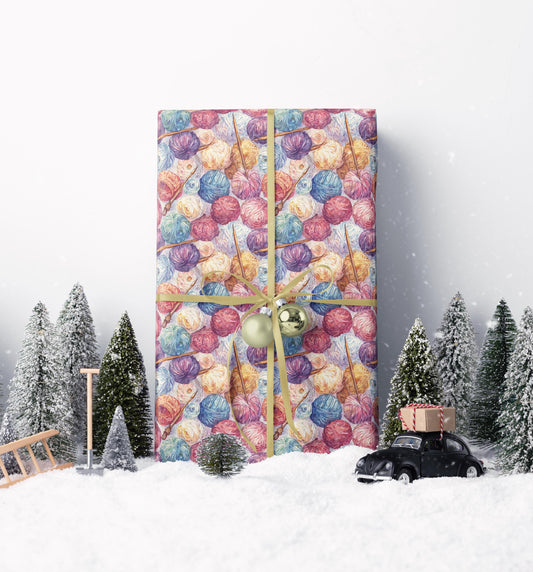 Knitter Gift Wrap Wrapping Paper for Yarn Lovers DIY Projects Handmade Holidays and Craft Gifting 2025 #7