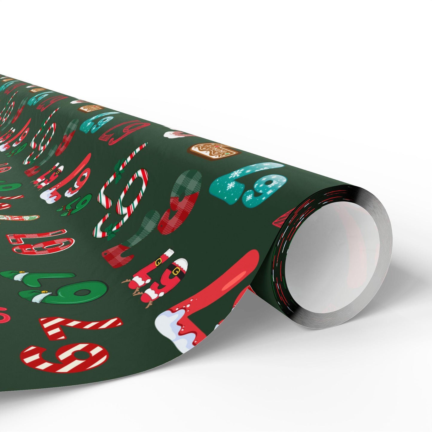 Wrapping Papers, 67 Meme Christmas Gift Wrap, Kids Funny Wrapping Paper, Unique Gift Wrap, Brain Rot, Gen A Meme, Holiday Gift Wrap, Festive