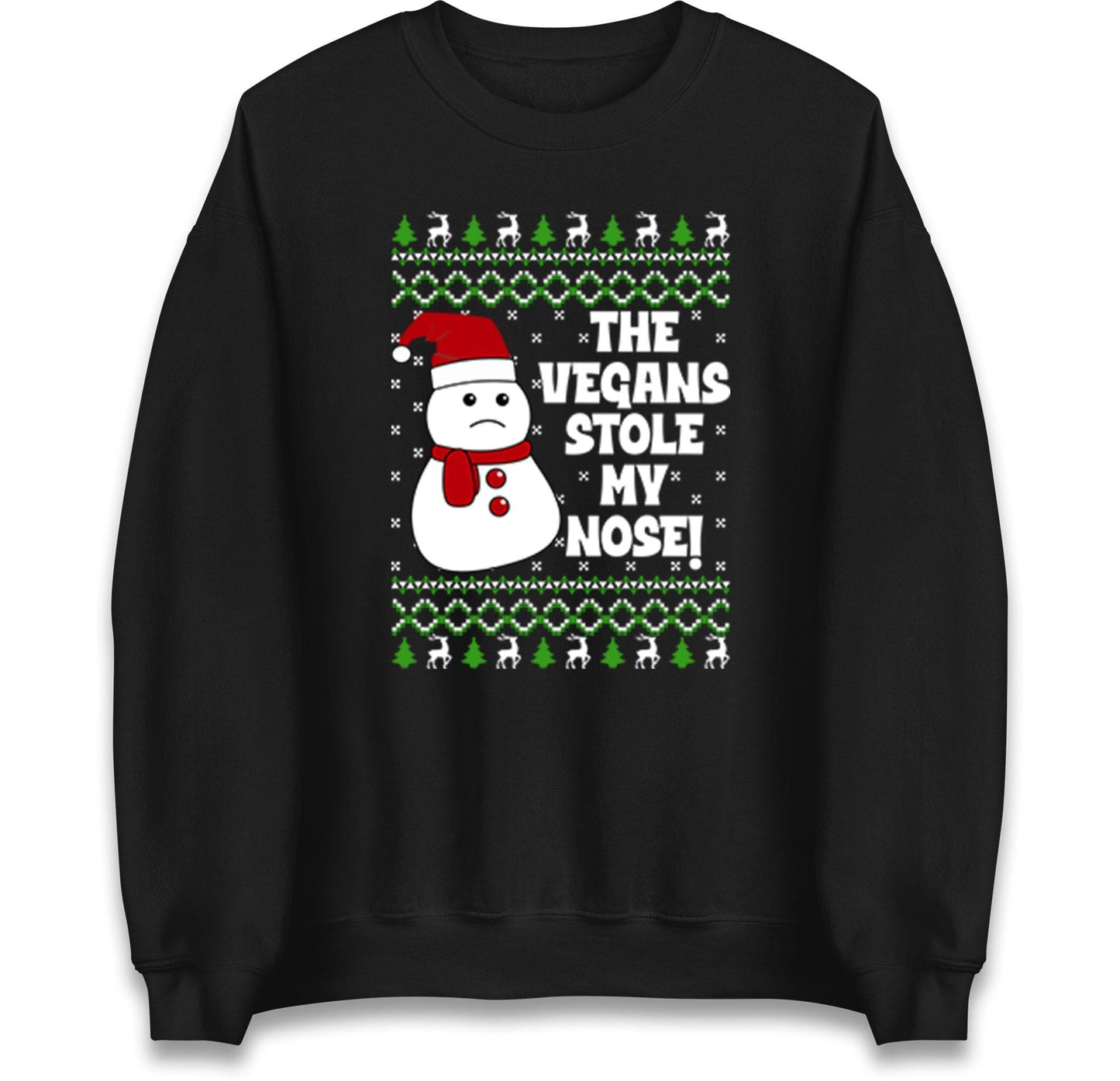 The Vegans Stole My Nose Christmas Funny Jumper, Xmas Funny Snowman Hoodie, Christmas T Shirt, Ugly Christmas jumper