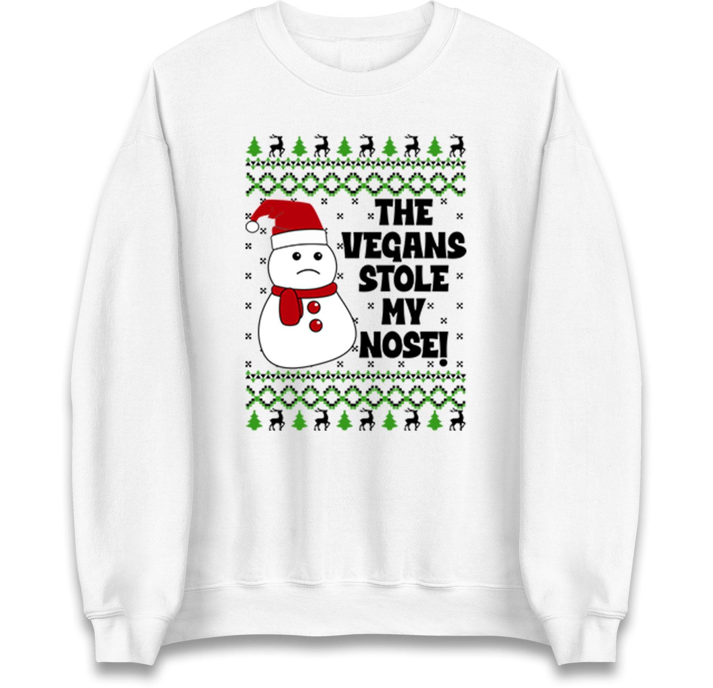 The Vegans Stole My Nose Christmas Funny Jumper, Xmas Funny Snowman Hoodie, Christmas T Shirt, Ugly Christmas jumper