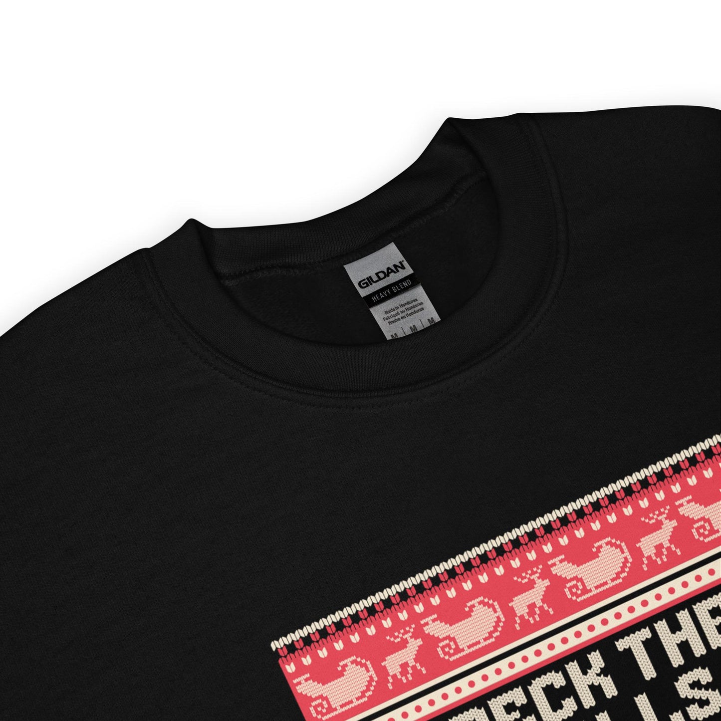 Deck the Halls with Regret Christmas Jumper | Funny Dark Humour Xmas | Ugly Holiday Knitwear | Alternative Secret Santa Gift