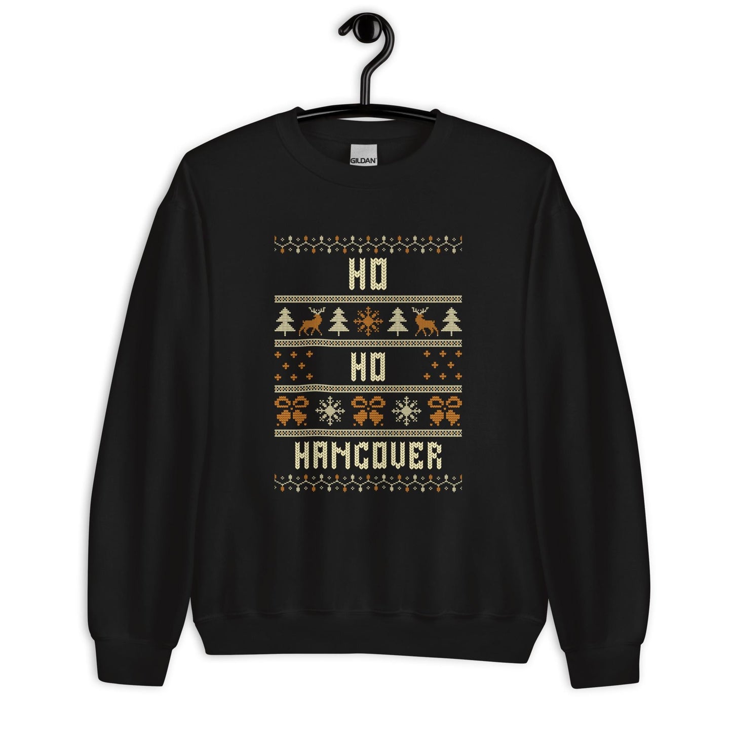 Ho Ho Hangover Funny Christmas Jumper | Booze Ugly Xmas | Secret Santa Drinking Party Outfit | Adult Festive Humour Knit
