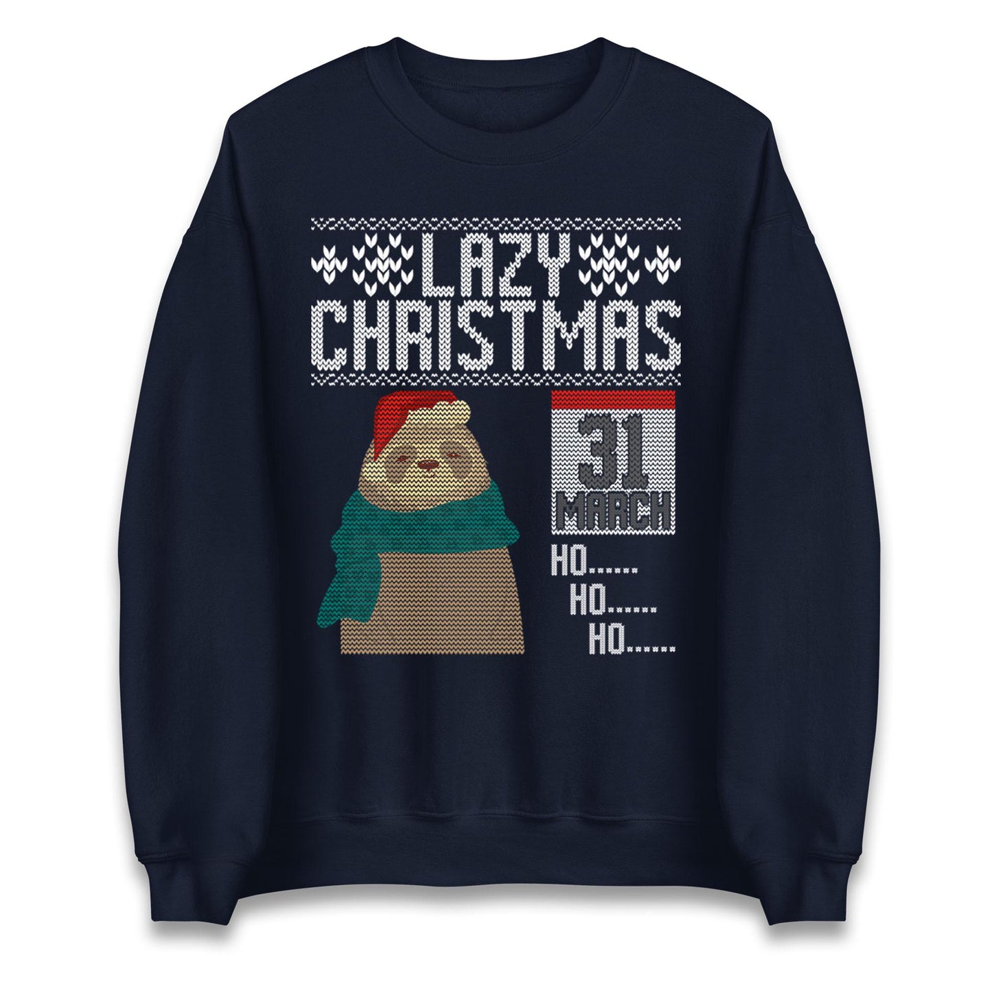 Lazy Sloth Christmas Jumper Ho Ho Ho funny ugly sweatshirt, Funny Christmas jumper, Xmas Gift T Shirt