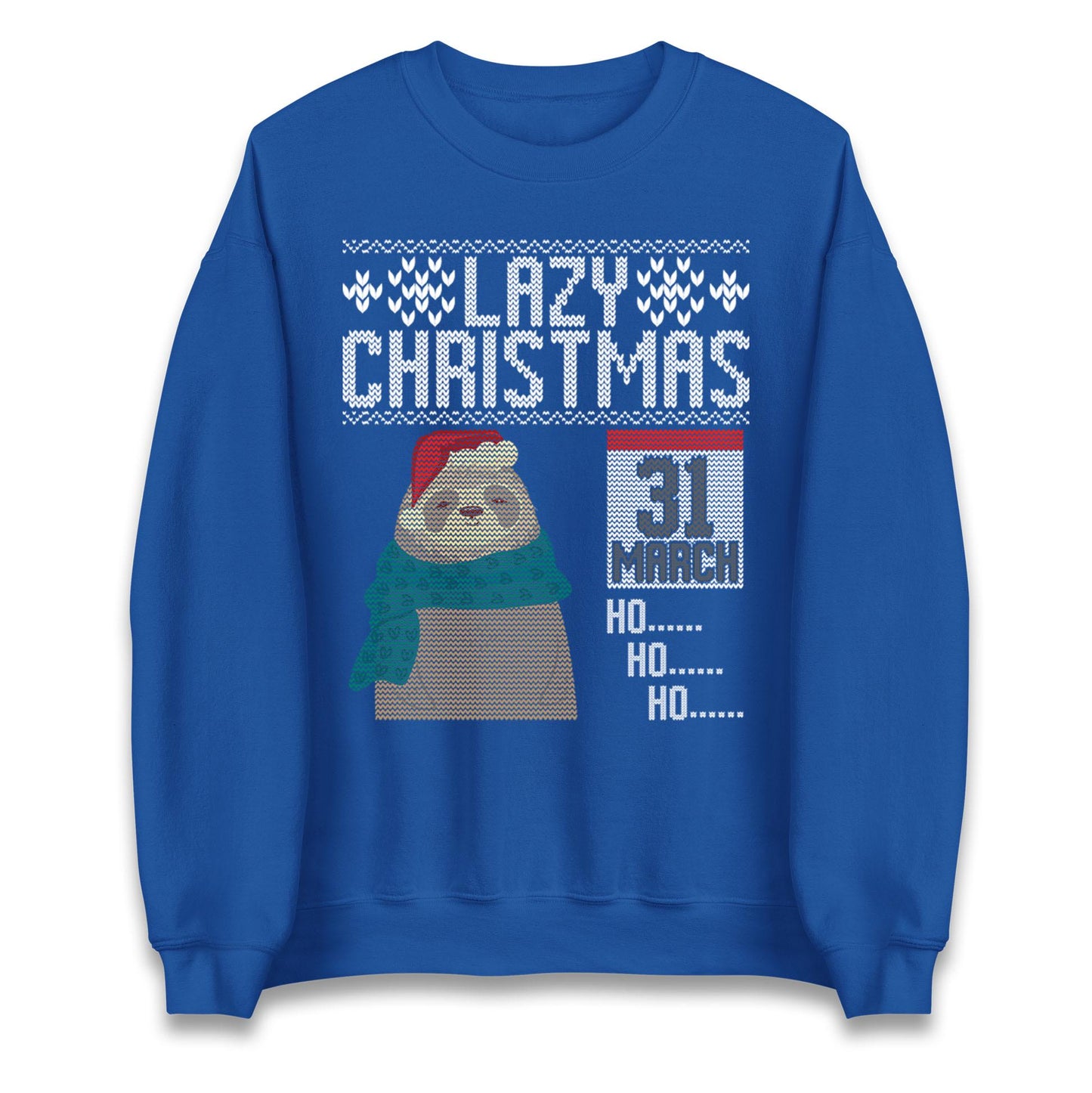 Lazy Sloth Christmas Jumper Ho Ho Ho funny ugly sweatshirt, Funny Christmas jumper, Xmas Gift T Shirt