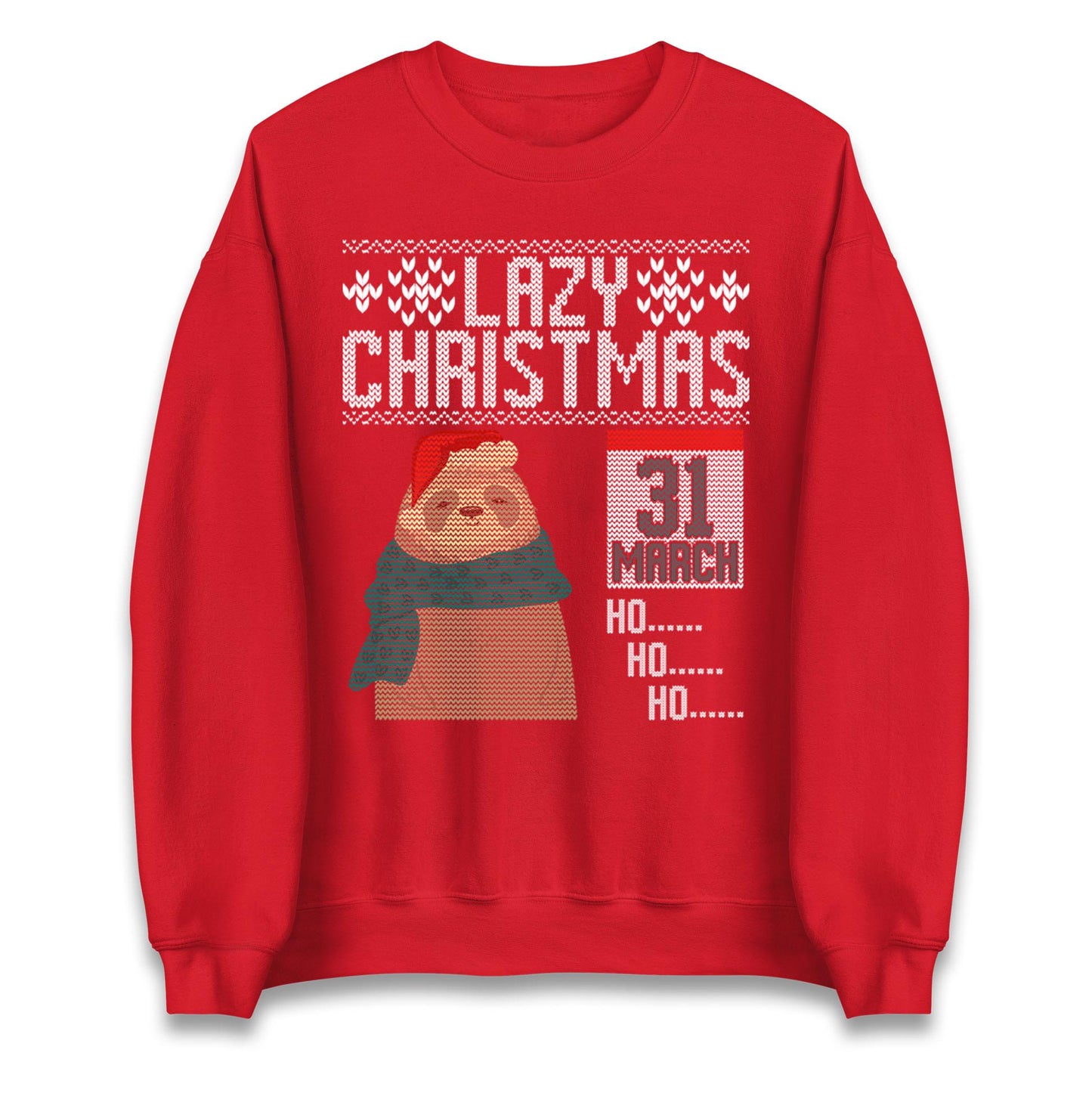 Lazy Sloth Christmas Jumper Ho Ho Ho funny ugly sweatshirt, Funny Christmas jumper, Xmas Gift T Shirt