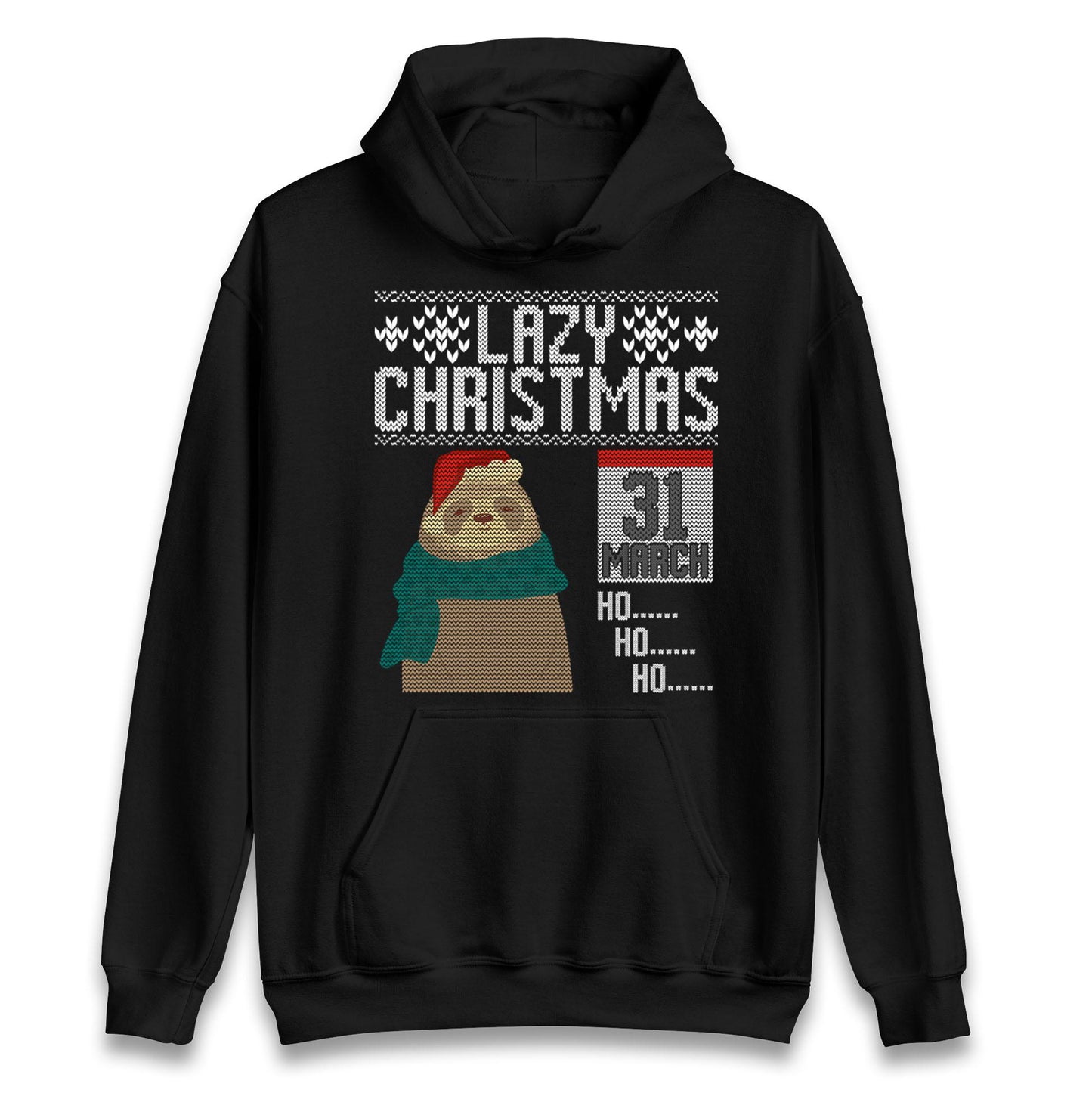 Lazy Sloth Christmas Jumper Ho Ho Ho funny ugly sweatshirt, Funny Christmas jumper, Xmas Gift T Shirt