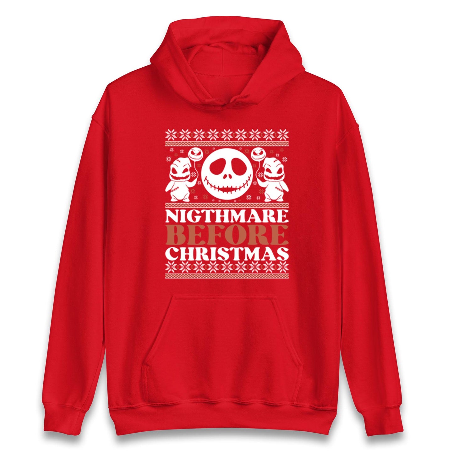 Nightmare Before Christmas Jumper, Halloween Xmas Tee, Jack Skellington Funny Holiday Top, Spooky Festive Gift Unisex Sweatshirt