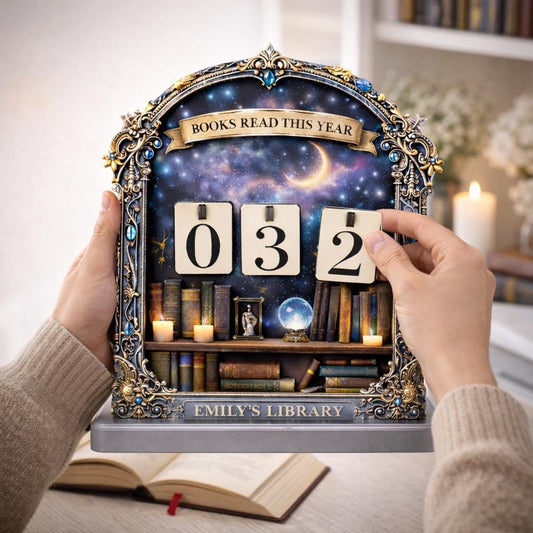 Personalized Celestial Dragon Book Tracker, Reading Counter, Book Lover Gift