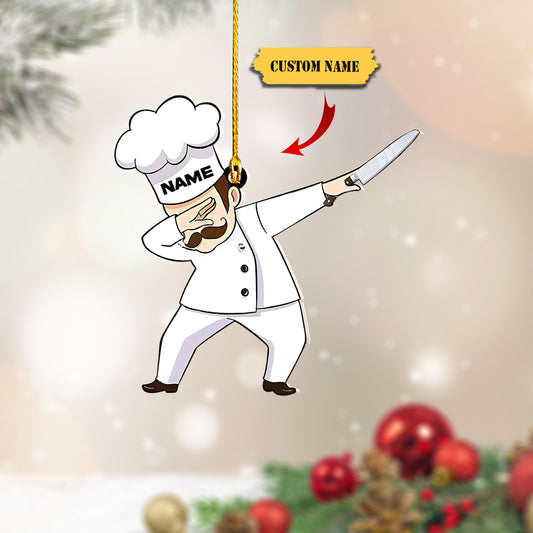 Master chef Christmas Ornament, chef Ornament, Gift For chef 4, Ornament Decoration, Ornament For Gift, Ornament Christmas
