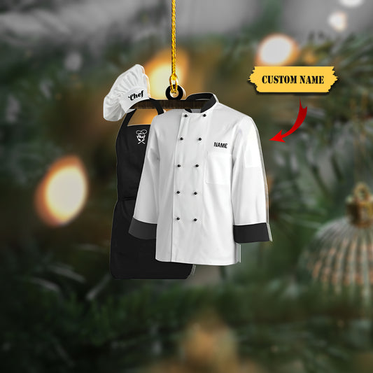 Master chef Christmas Ornament, chef Ornament, Gift For chef, Ornament Decoration, Ornament For Gift, Ornament Christmas
