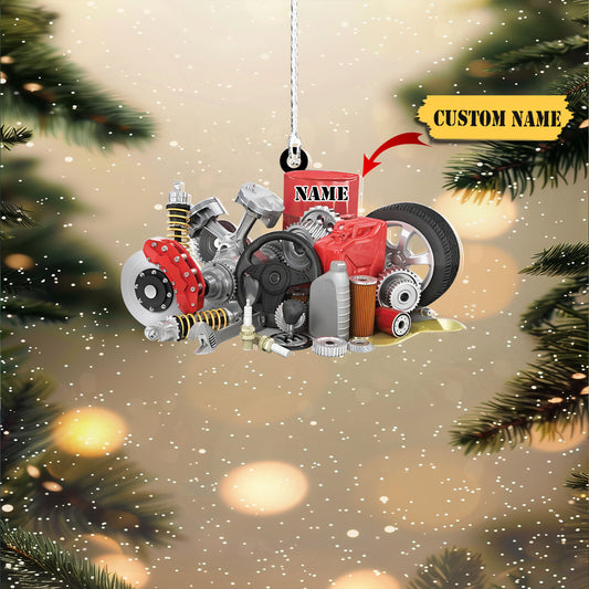 Mechanic 02 custom shaped acrylic christmas Ornament, gift for Mechanic 5, Ornament Decoration, Ornament For Gift, Ornament Christmas