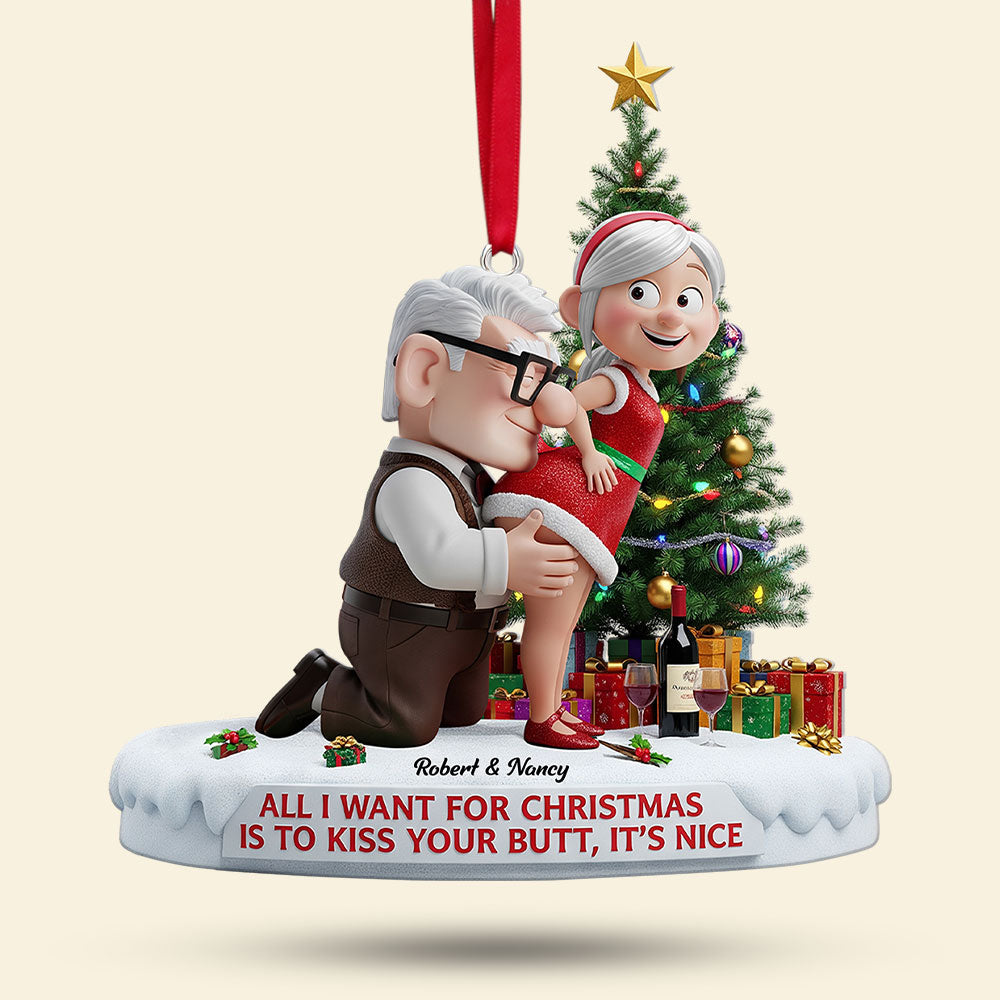Old Naughty Couple Ornament - Personalized Gifts For Couple
