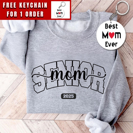 Senior Mom 2025 Sweatshirt, Senior Mom Gift, Graduation Mom Hoodie, Class Of 2025, Senior Mom 2025, Proud Mom,Senior Cheer Mom
