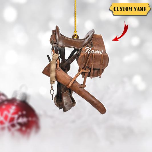 Personalized Cowboy Christmas Ornaments, Cowboy Boots and Hat Ornament for Cowboy, Saddle Ornament3434, Ornament Decoration, Ornament For Gift, Ornament Christmas
