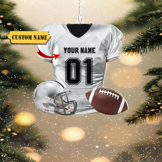 Personalized Football Ornament Customized Football Christmas Ornaments Football Ornament Christmas Football Gifts Gift for Football, Football Team, Ornament Decoration, Ornament For Gift, Ornament Christmas