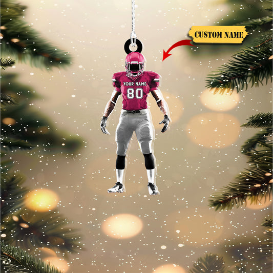 Personalized Football Ornaments 2023, Customized American Football Christmas Ornament 2, Ornament Decoration, Ornament For Gift, Ornament Christmas
