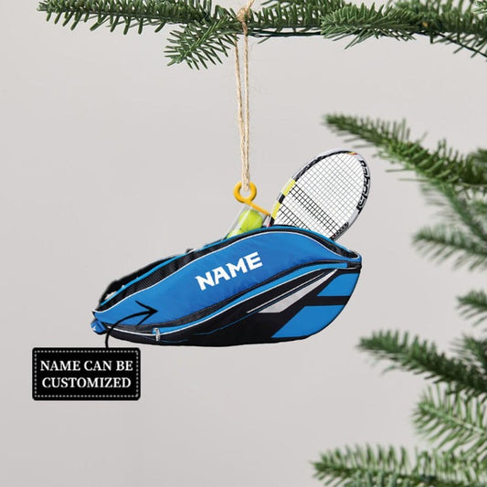 Personalized Tennis Backpacks Christmas Ornament, Tennis Christmas Ornament Decor, Xmas Hanging Ornament, Tennis Lovers Gift, Ornament Decoration, Ornament For Gift, Ornament Christmas