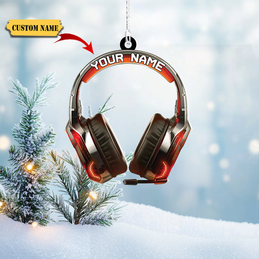 Podagree Personalized Name PC Computer Ornament Christmas, Shape Flat Christmas Ornament for Gamer, Gaming Gamer Christmas Ornament Gift for Boys435436, Ornament Decoration, Ornament For Gift, Ornament Christmas