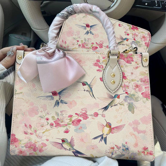 Hummingbird Leather Bag Flight of Spring
