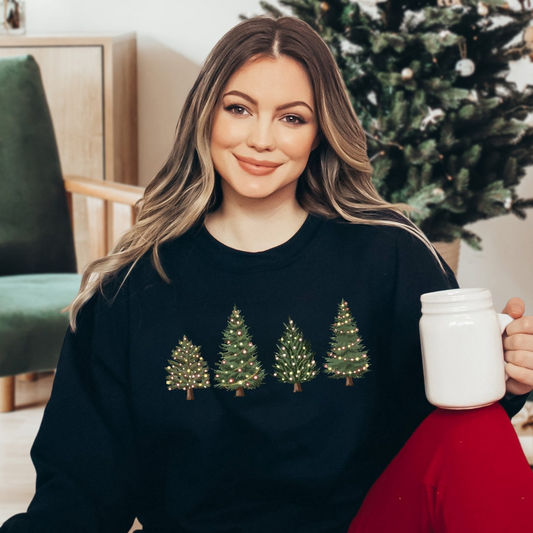 Christmas Tree Sweatshirt, Womens Christmas Sweater, Christmas Crewneck, Christmas Matching Shirts, Winter Sweatshirt, Gift For Christmas