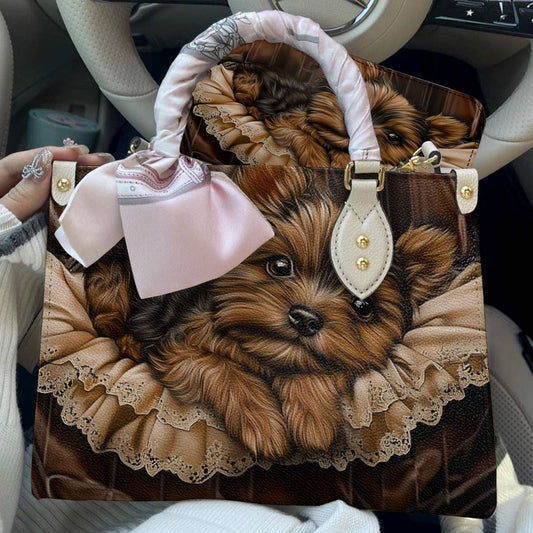 Leather Bag Snuggles & Sophistication