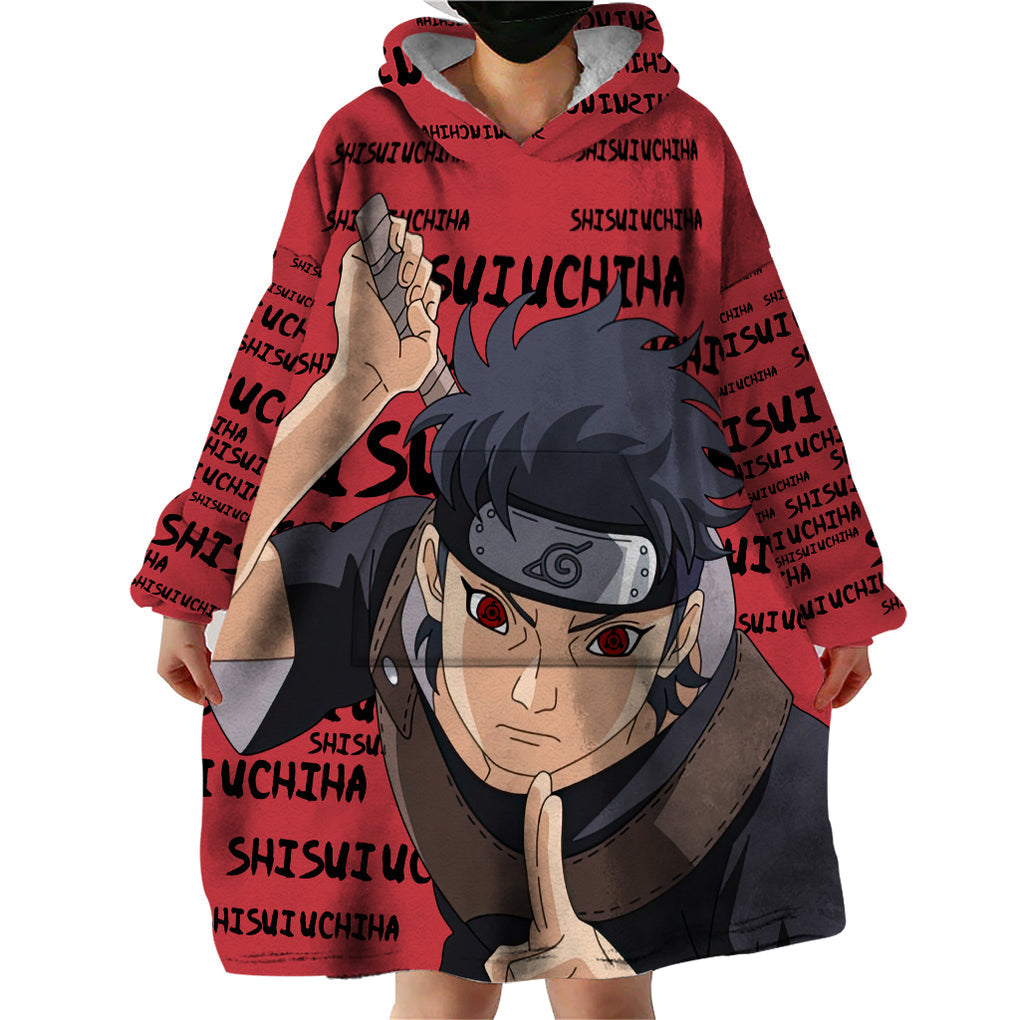 Shisui Uchiha - Style Manga Wearable Blanket Hoodie TS04