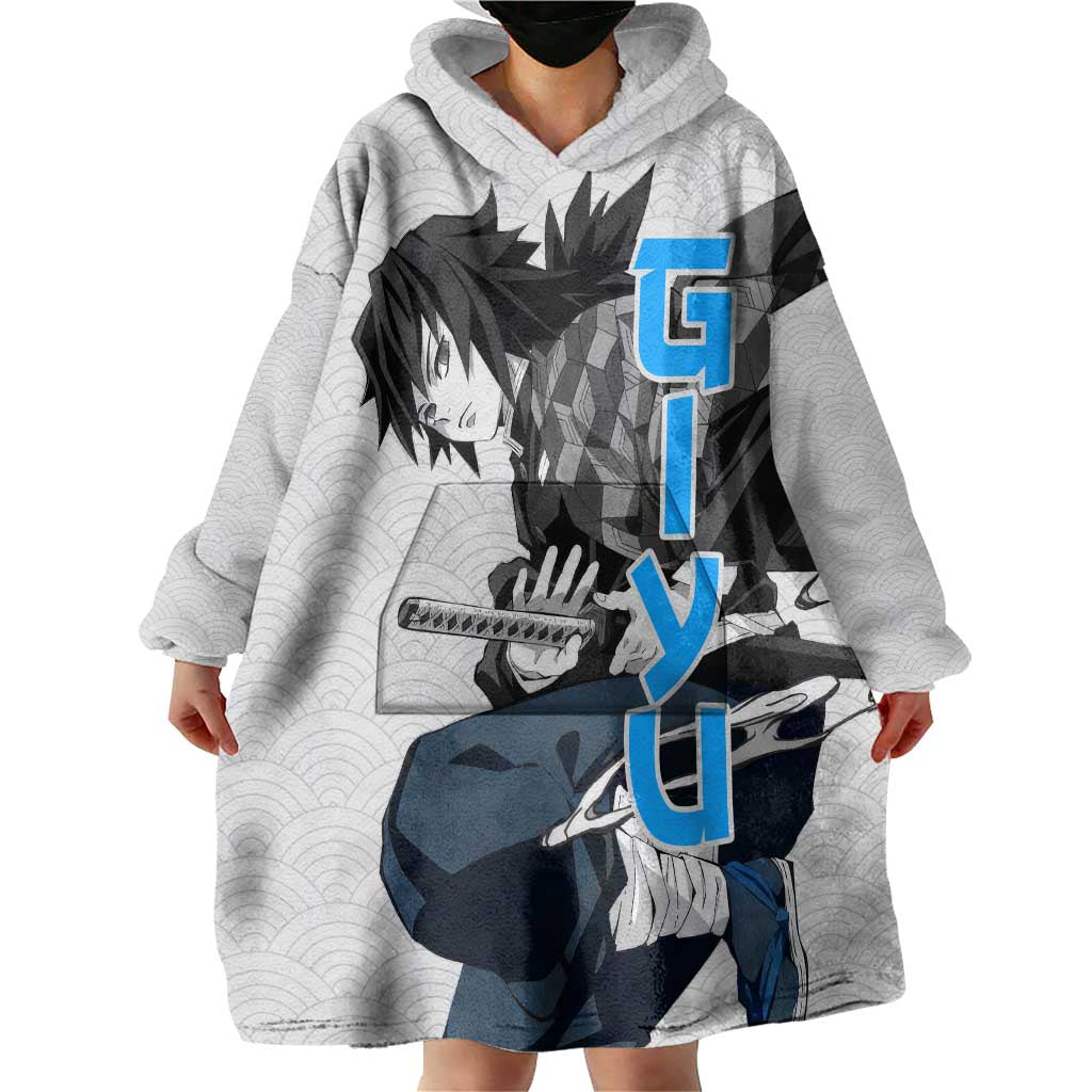 Giyu - Demon Slayer Wearable Blanket Hoodie Anime Japan Style TS04