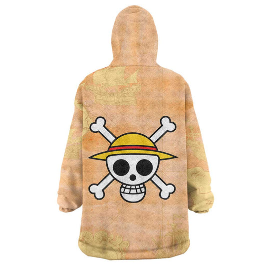 Monkey D. Luffy - One Piece Wearable Blanket Hoodie Anime Style TS04