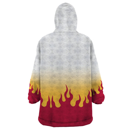 Kyojuro Rengoku Wearable Blanket Hoodie Demon Slayer TS04
