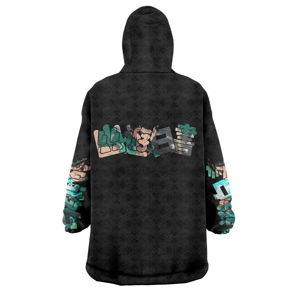 Yusuke Urameshi - YuYu Hakusho Wearable Blanket Hoodie Anime Style TS04